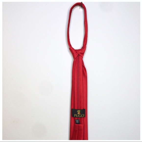 💛NEW💛 Women’s fashionable Zipper Tie RED (NWOT) - Picture 3 of 7